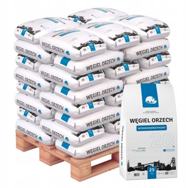 Węgiel Orzech 30-50mm opak 40 worków po 25kg