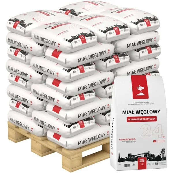 Miał węglowy ekomiał opak 40 worków po 25kg