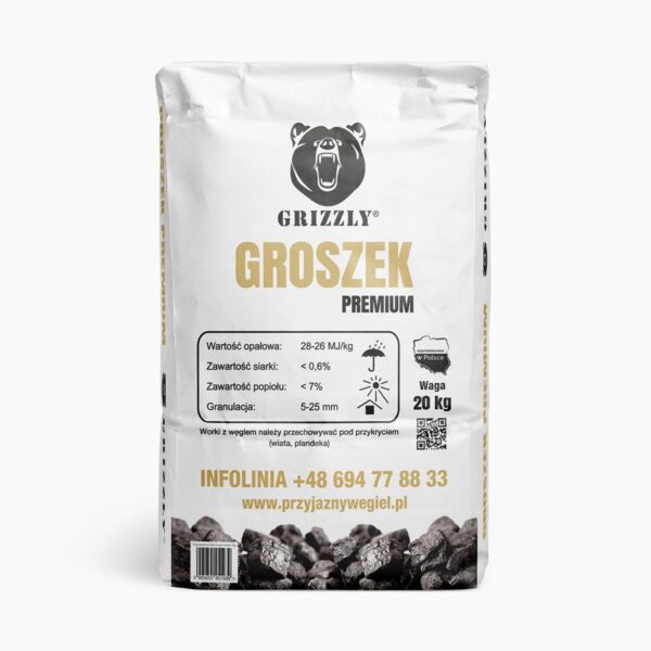 Groszek Premium GRIZZLY Orzech 50 worków po 20kg